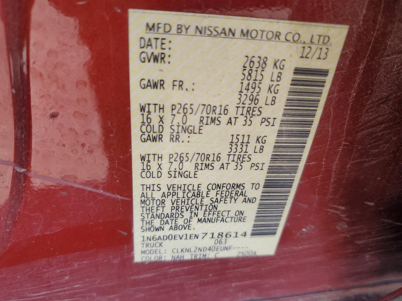 Nissan Frontier S Image 12