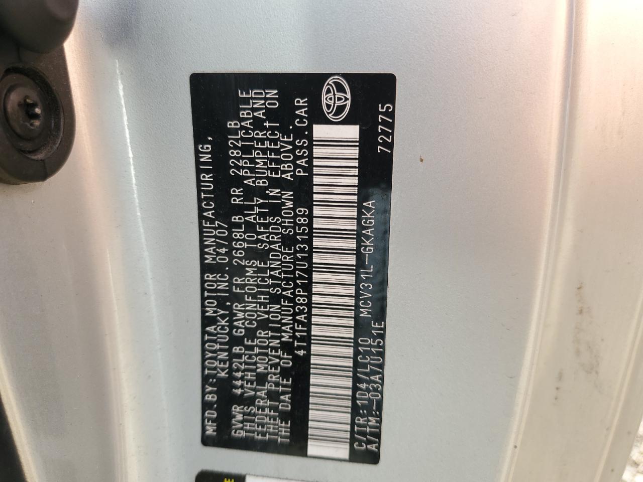 Toyota Camry Se Image 7