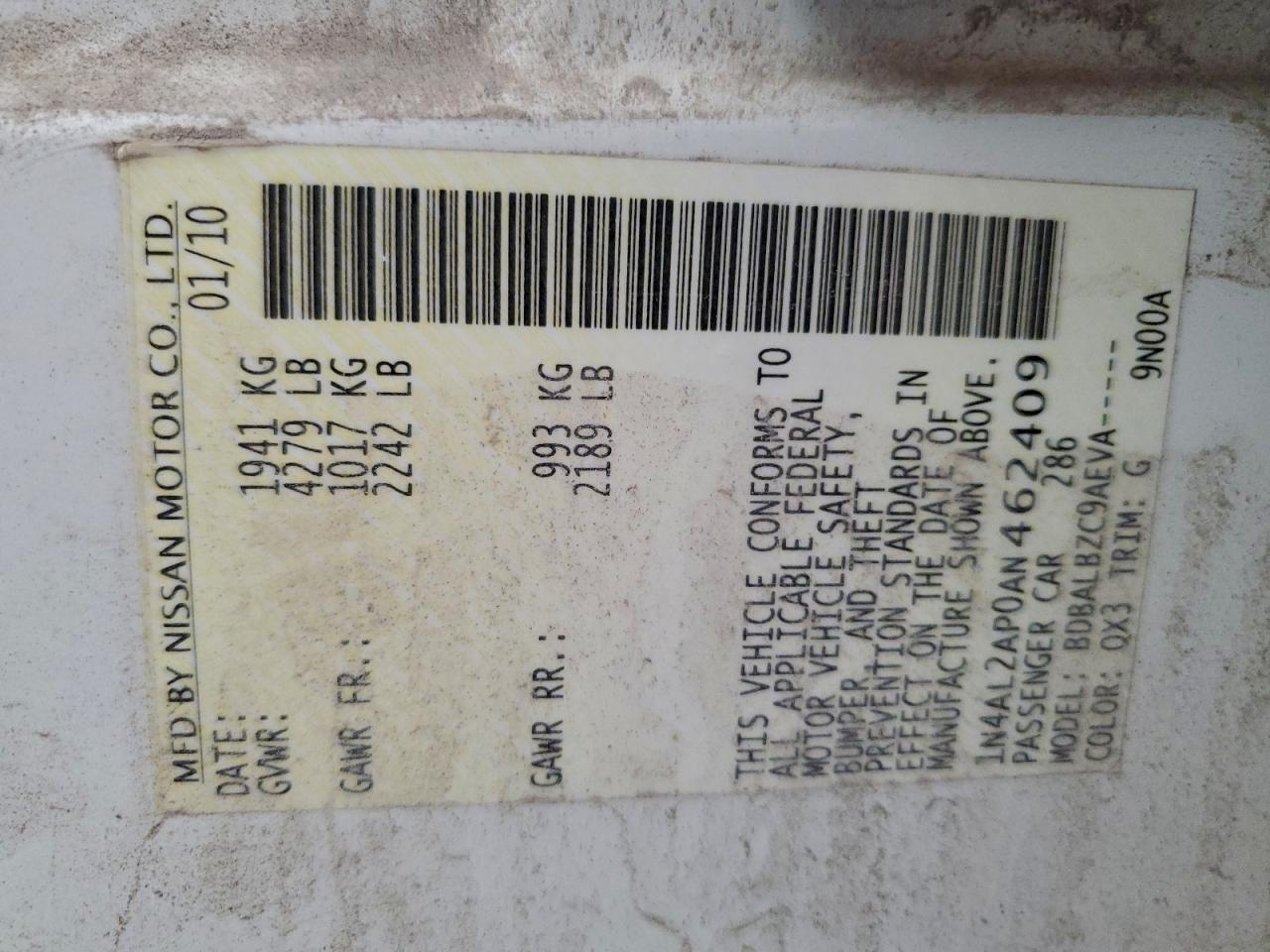 Nissan Altima Base Image 12