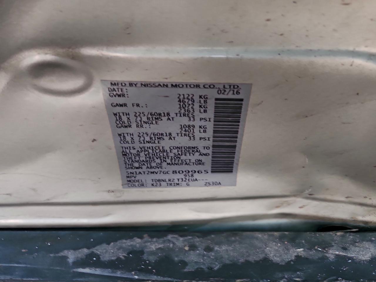 Nissan Rogue S Image 12