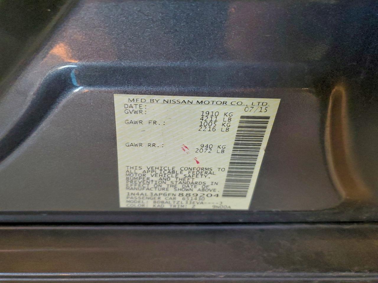 Nissan Altima 2.5 Image 9