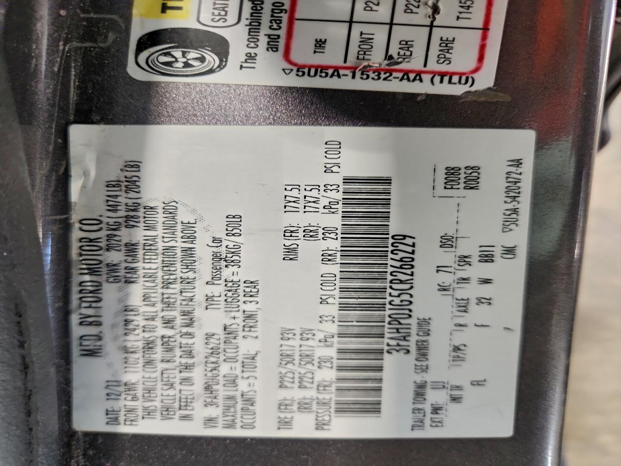 Ford Fusion Sel Image 12